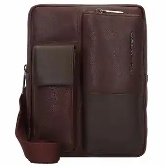 Bagage24 Piquadro ronnie schoudertas rfid leer 22 cm aanbieding