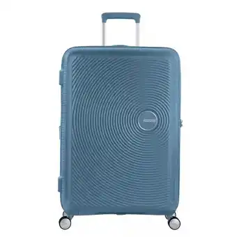 Bagageonline American tourister soundbox spinner 77 expandable stone blue aanbieding