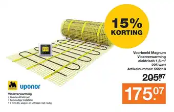 BOUWMAAT Uponor Vloerverwarming aanbieding