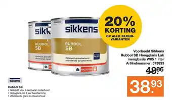 BOUWMAAT Sikkens Rubbol SB aanbieding