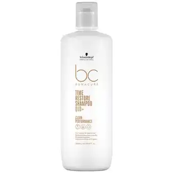 Bangerhead Schwarzkopf professional bc bonacuretime restore shampoo q10+ (1000ml) aanbieding