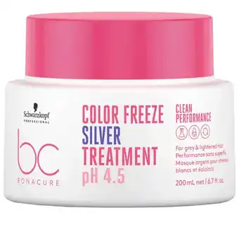 Bangerhead Schwarzkopf professional bc bonacure color freeze silver treatment ph 4,5 (200ml) aanbieding