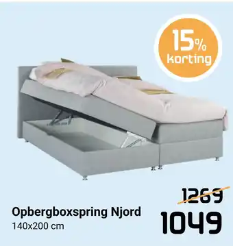 Beddenreus Opbergboxspring Njord 140x200 cm aanbieding