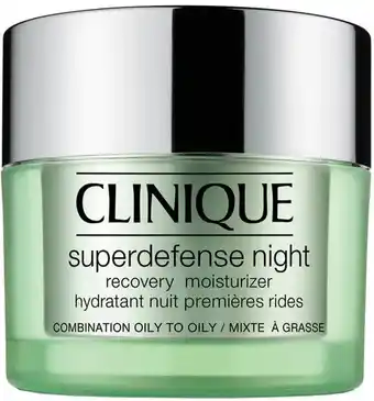 Bangerhead Clinique superdefense night skin type 3/4 (50ml) aanbieding