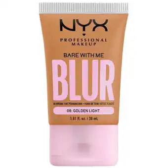 Bangerhead Nyx professional makeup bare with me blur tint foundation 08 golden light (30 ml) aanbieding