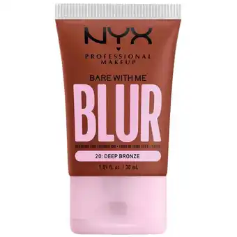 Bangerhead Nyx professional makeup bare with me blur tint foundation 20 deep bronze (30 ml) aanbieding