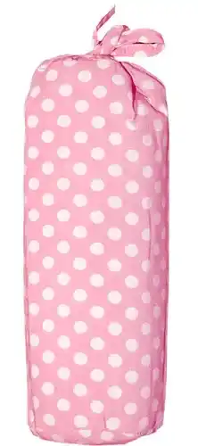 Beddengoed.com Taftan hoeslakens polkadots roze-60 x 120 cm aanbieding