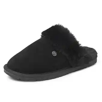 BDstore.com Blenzo 1785 zwart gevoerde pantoffels dames aanbieding