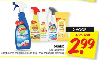 Dekamarkt Dubro 2*650-900ml/80st aanbieding