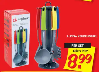 Dekamarkt Alpina Keukengerei set aanbieding