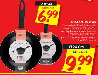 Dekamarkt Brabantia Signal wokpan 28cm aanbieding