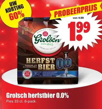 Dirk Grolsch Herfstbier 0.0% 6*330ml aanbieding