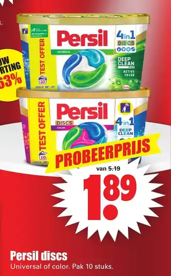 Dirk Persil discs 10st aanbieding