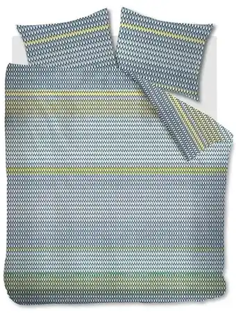 Beddengoed.com Kardol & verstraten kardol dekbedovertrek rhythm blauw/groen-lits-jumeaux (240 x 200/220 cm) aanbieding