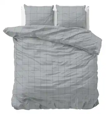 Beddengoed.com Dreamhouse dekbedovertrek deep check grey-240x200/220 aanbieding