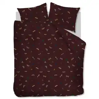 Beddengoed.com At home by beddinghouse dekbedovertrek living world aubergine-2-persoons (200 x 200/220 cm) aanbieding