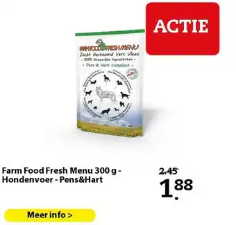 Pets Place Farm Food Fresh Menu 300 g - Hondenvoer - Pens&Hart aanbieding