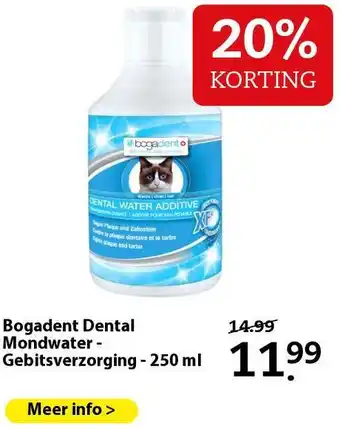 Pets Place Bogadent Dental Mondwater - Gebitsverzorging - 250 ml aanbieding