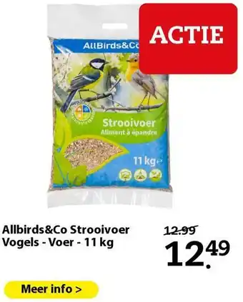 Pets Place Allbirds&Co Strooivoer Vogels - Voer - 11 kg aanbieding