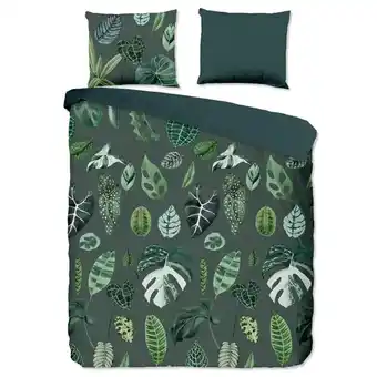 Beddengoed.com Good morning goodmorning dekbedovertrek palmbladeren-lits-jumeaux (240 x 200/220 cm) aanbieding