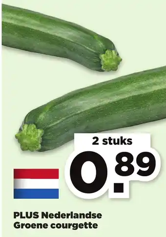 PLUS Nederlandse Groene courgette aanbieding