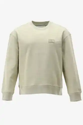 Bergmansoutlet Calvin klein sweater shrunken badge crew aanbieding