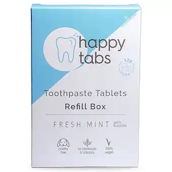 Big Green Smile Happy tabs refill munt fluoride aanbieding