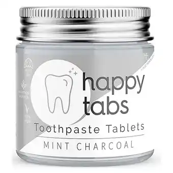 Big Green Smile Happy tabs tandpasta tabletten houtskool fluoridevrij aanbieding