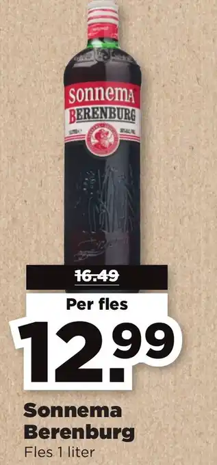 PLUS Sonnema Berenburg 1 liter aanbieding