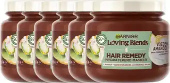 Bol.com Garnier loving blends voedende amandelmelk hair remedy haarmasker voordeelverpakking - hydraterend masker voor gedehydrateerd aanbieding