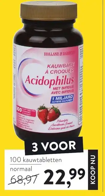 Holland & Barrett Acidophilus aanbieding