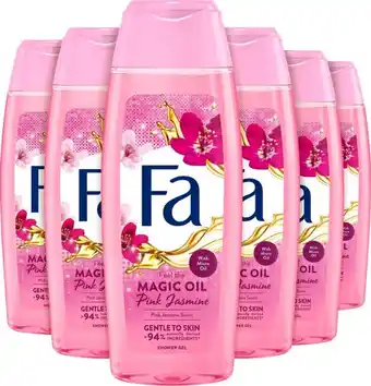 Bol.com Fa magic oil pink jasmine - douchegel - voordeelverpakking - 6 x 250 ml aanbieding