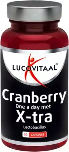 Bol.com Lucovitaal cranberry x-tra forte - 30 capsules - voedingssupplement aanbieding