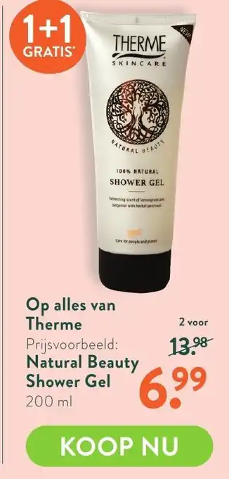 Holland & Barrett Op alles van Therme Natural Beauty Shower Gel 200 ml aanbieding