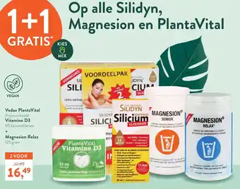 Holland & Barrett Vedax PlantaVital Vitamine D3 + Magnesion Relax 125 gram aanbieding