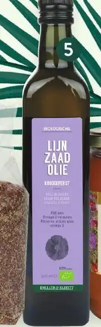 Holland & Barrett Biologische Lijnzaadolie 500 ml aanbieding