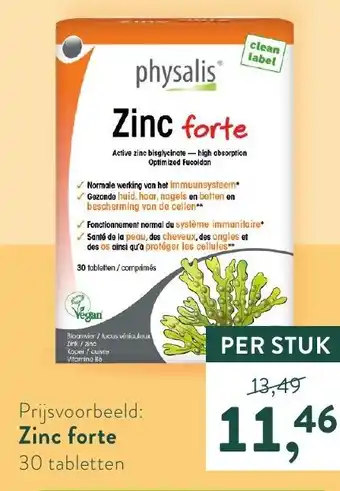 Holland & Barrett Zinc forte aanbieding