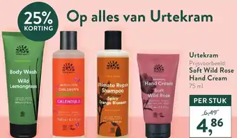 Holland & Barrett Urtekram Soft Wild Rose Hand Creme 75ml aanbieding