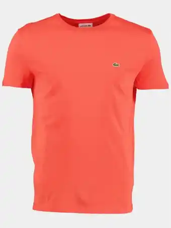 Bos Men Shop Lacoste t-shirt korte mouw oranje th6709/02k aanbieding