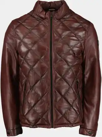 Bos Men Shop Donders 1860 lederen jack bruin leather jacket 52332/551 aanbieding