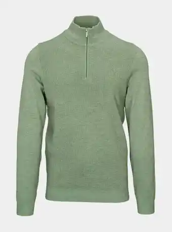 Bos Men Shop Basefield pullover groen zip troyer pullover 219017915/506 aanbieding