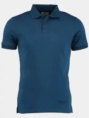 Bos Men Shop Bos bright blue polo korte mouw blauw boris polo liquid 23108bo40bo/267 dark denim aanbieding