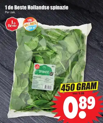 Dirk Hollandse spinazie 450g aanbieding