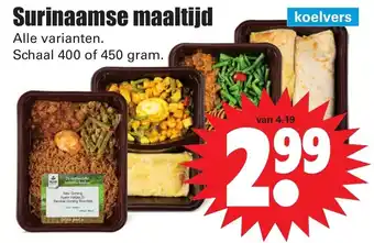 Dirk Surinaamse maaltijd 400/450g aanbieding