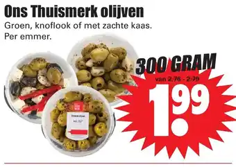 Dirk Ons Thuismerk olijven 300g aanbieding