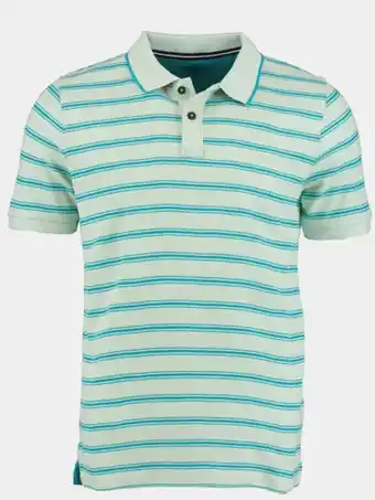 Bos Men Shop Basefield polo korte mouw groen polo shirt 1/2 arm 219017752/513 aanbieding