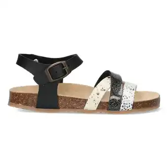 Braqeez Braqeez saar spain - kinderschoenen meisjes maat 31 - zwart print - sandalen aanbieding