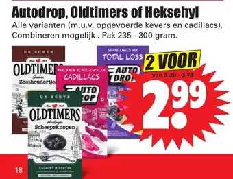 Dirk Autodrop, Oldtimers of Heksehul 2*235-300g aanbieding