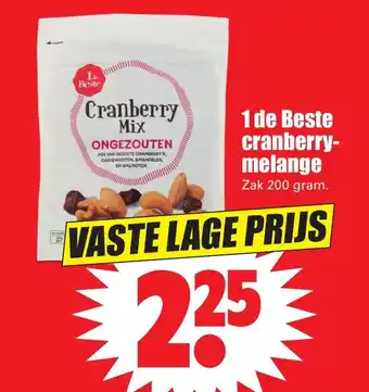 Dirk Cranberrymelange 200g aanbieding