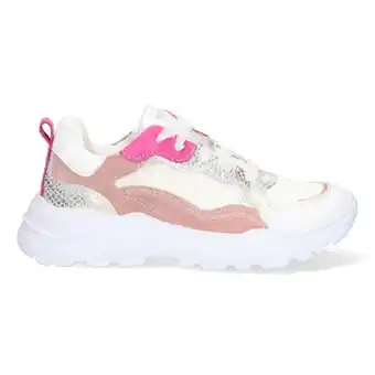 Braqeez Braqeez 423283-900 - kinderschoenen meisjes maat 38 - wit roze - sneakers aanbieding